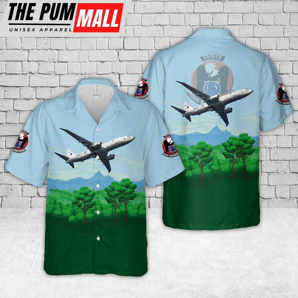 Us Navy Hawaiian Shirt, US Navy P-8A Poseidon Of Patrol Squadron (VP) 16 Hawaiian Shirt, Military Hawaiian Shirt