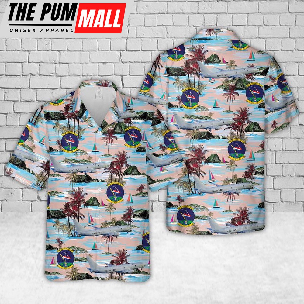 Us Navy Hawaiian Shirt, US Navy P-8A Poseidon VX-20 Squadron Hawaiian Shirt, Military Hawaiian Shirt