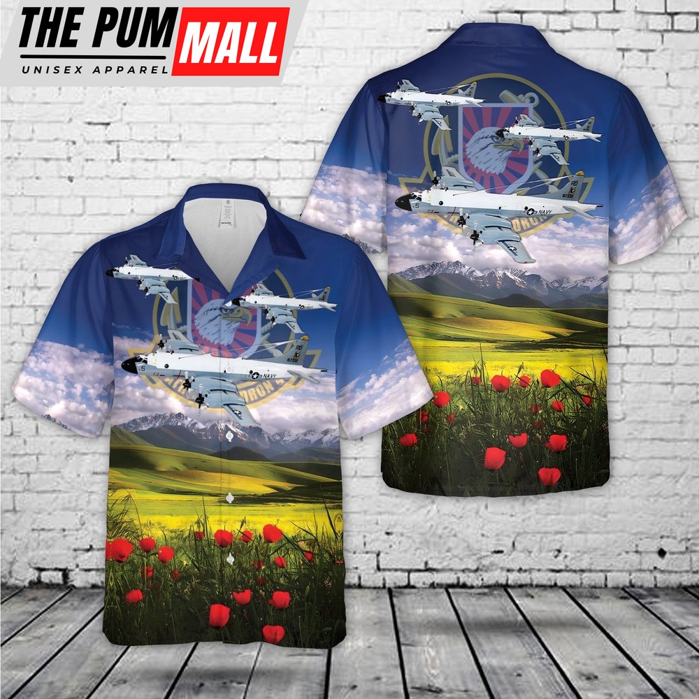 Us Navy Hawaiian Shirt, US Navy Patrol Squadron 47 (PATRON 47) VP-47 Golden Swordsme P-3 Orion Hawaiian Shirt, Military Hawaiian Shirt