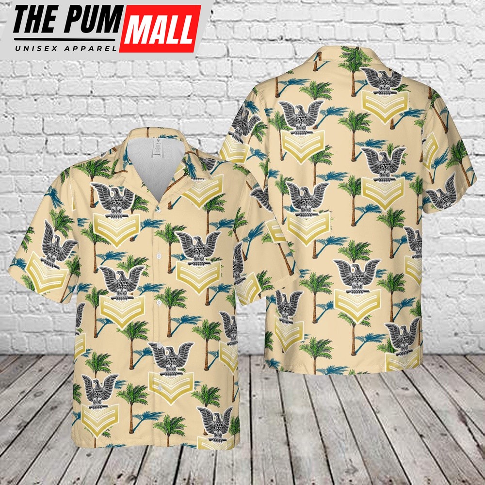 Us Navy Hawaiian Shirt, US Navy Petty officer first class E-6 Hawaiian Shirt, Military Hawaiian Shirt