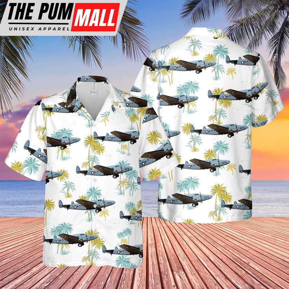 Us Navy Hawaiian Shirt, US Navy R50-5 Lodestar Hawaiian Shirt, Military Hawaiian Shirt