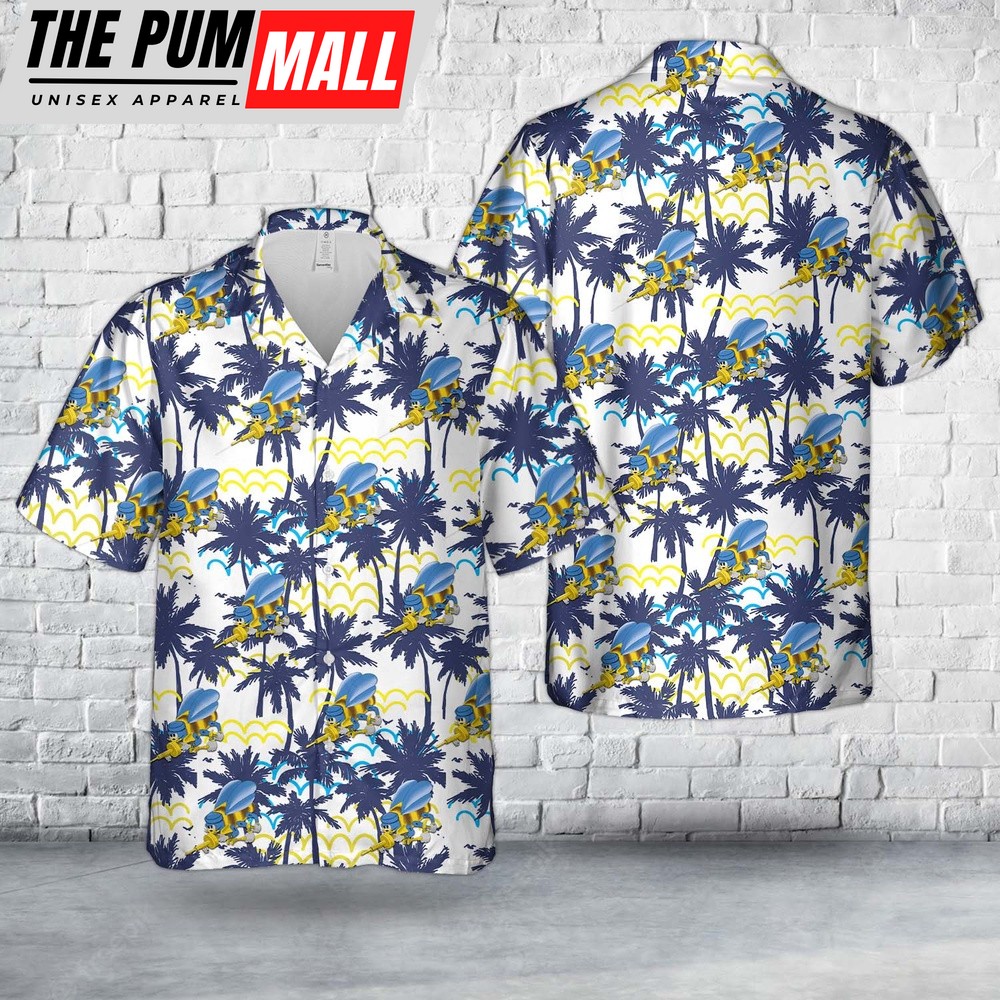 Us Navy Hawaiian Shirt, US Navy Sea Bee Hawaiian Shirt, Military Hawaiian Shirt
