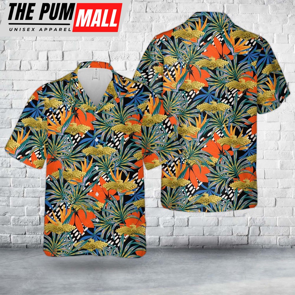 Us Navy Hawaiian Shirt, US Navy Seabee Combat Warface Officer Hawaiian Shirt, Military Hawaiian Shirt