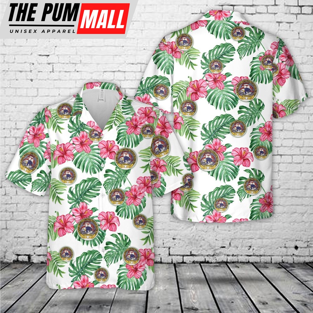 Us Navy Hawaiian Shirt, US Navy Seabee Naval Mobile Construction Battalion 5 (NMCB 5) Hawaiian Shirt, Military Hawaiian Shirt