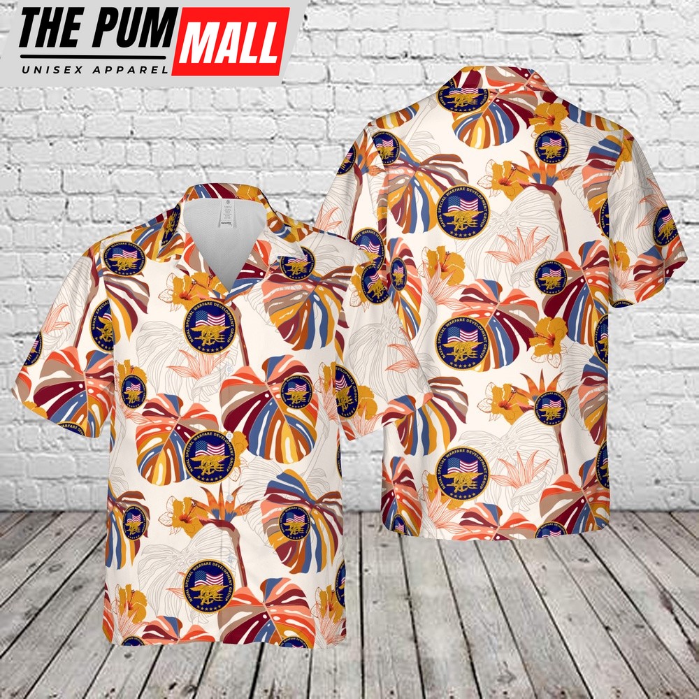 Us Navy Hawaiian Shirt, US Navy SEAL Team 6 – Naval Special Warfare Command (NSWC) Hawaiian Shirt, Military Hawaiian Shirt