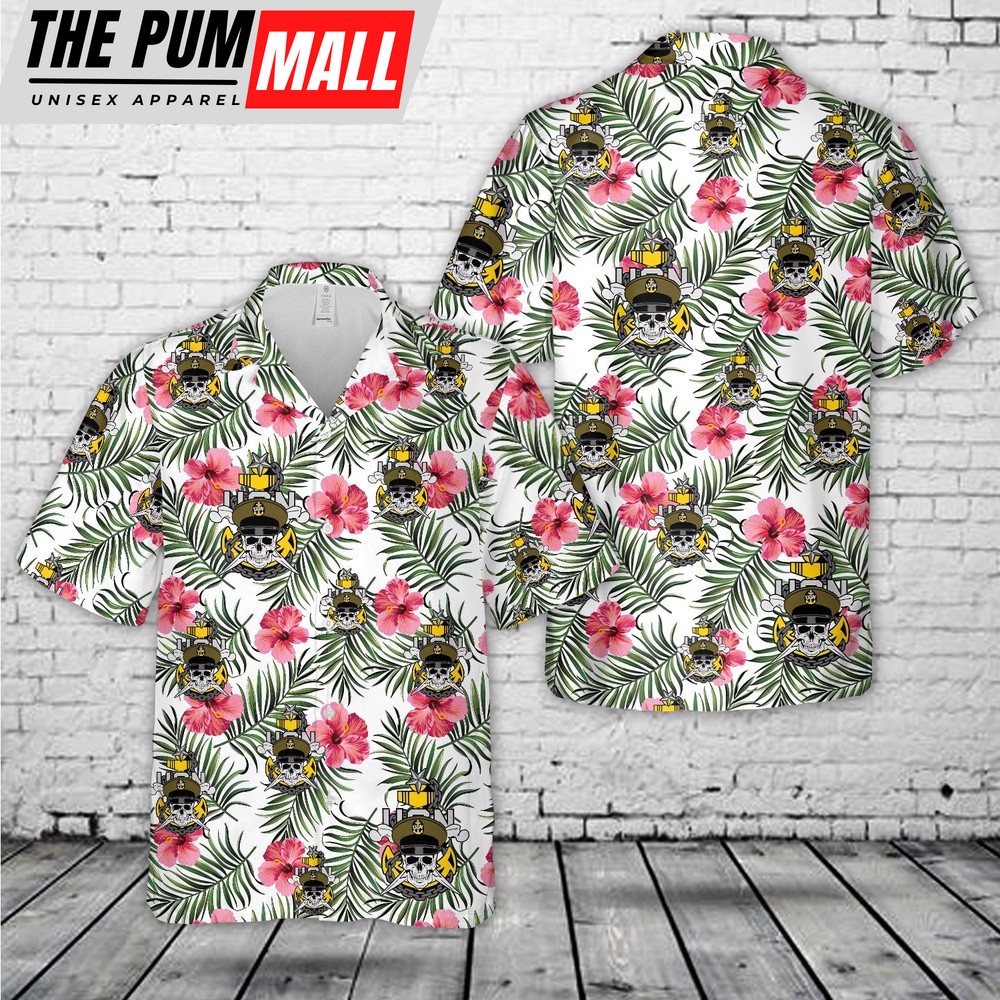 Us Navy Hawaiian Shirt, US Navy Senior Chief Skull and Cross Bones with anchor Hawaiian Shirt, Military Hawaiian Shirt