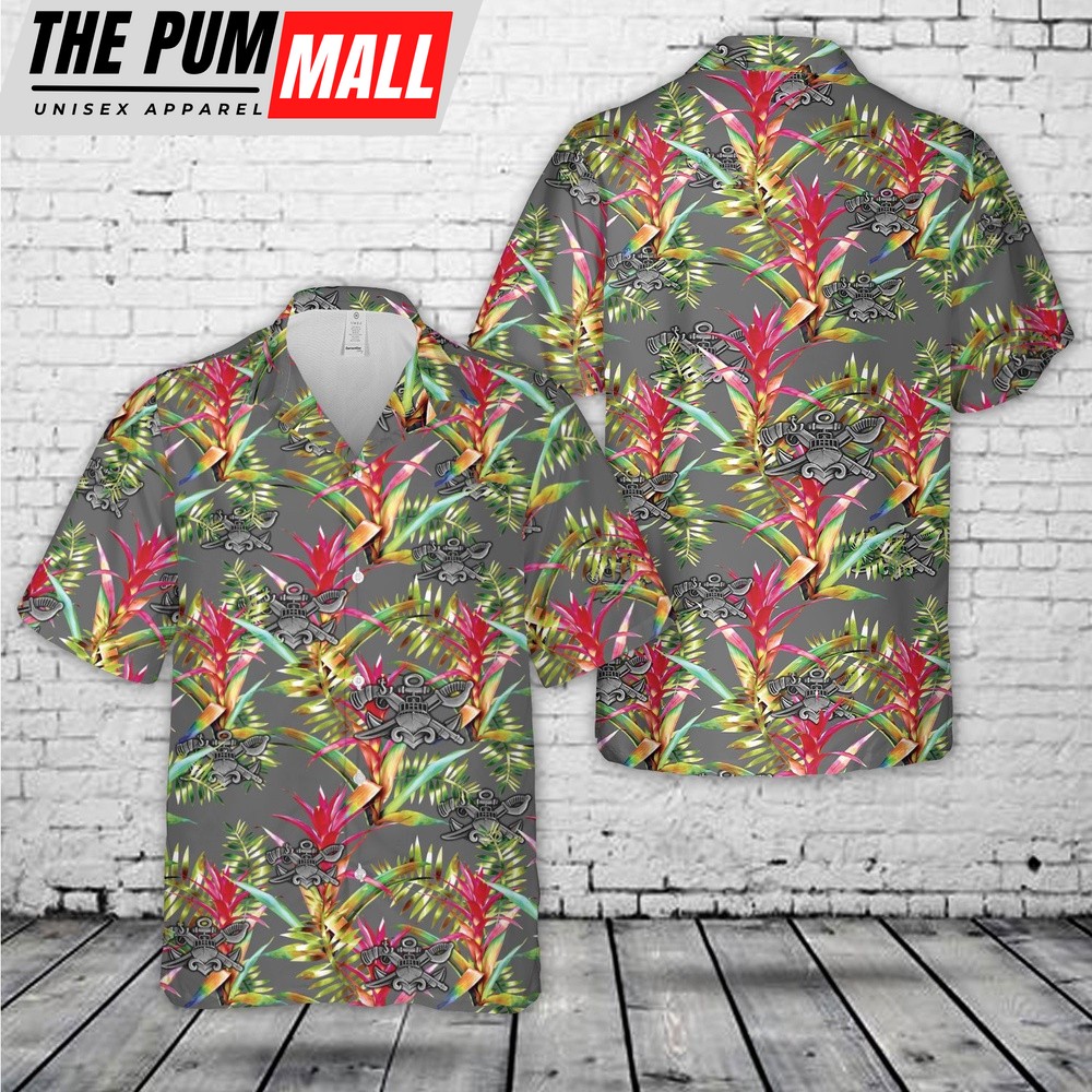 Us Navy Hawaiian Shirt, US Navy Senior Special Warfare Combatant-Craft Crewman Badge Hawaiian Shirt, Military Hawaiian Shirt