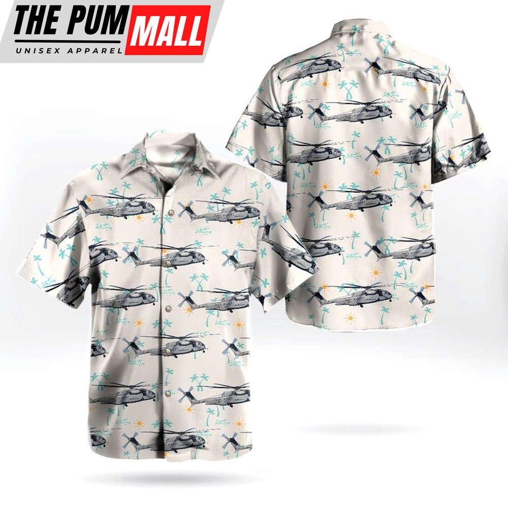 Us Navy Hawaiian Shirt, US Navy Sikorsky MH-53E Sea Dragon Hawaiian Shirt, Military Hawaiian Shirt