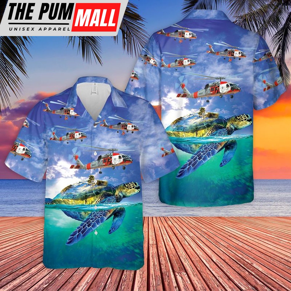 Us Navy Hawaiian Shirt, US Navy Sikorsky SH-60 Sea Hawk Hawaiian Shirt, Military Hawaiian Shirt