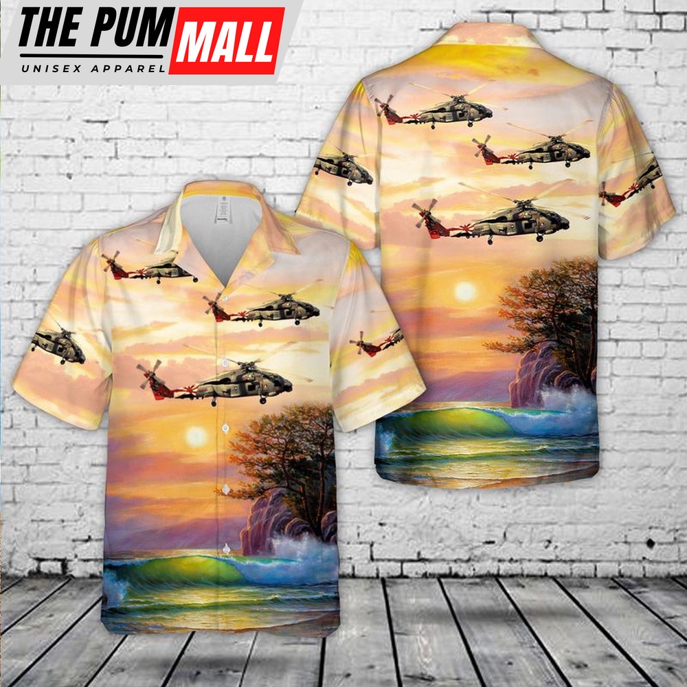 Us Navy Hawaiian Shirt, US Navy Sikorsky SH-60B Seahawk (S-70B-1) Hawaiian Shirt, Military Hawaiian Shirt