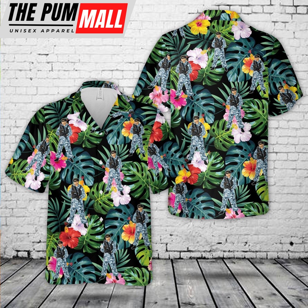 Us Navy Hawaiian Shirt, US Navy Solider Hawaii Shirt, Military Hawaiian Shirt