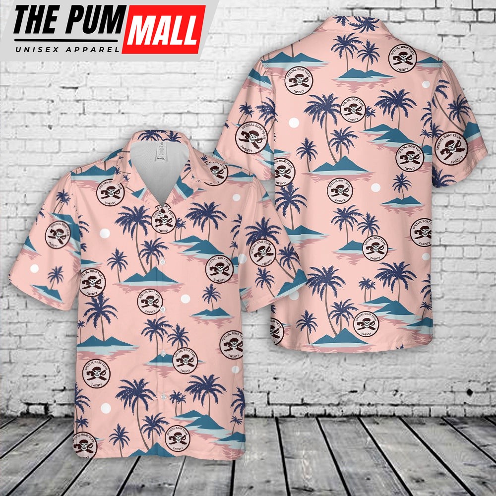 Us Navy Hawaiian Shirt, US Navy Special Boat Team 20 (SBT-20) Hawaiian Shirt, Military Hawaiian Shirt