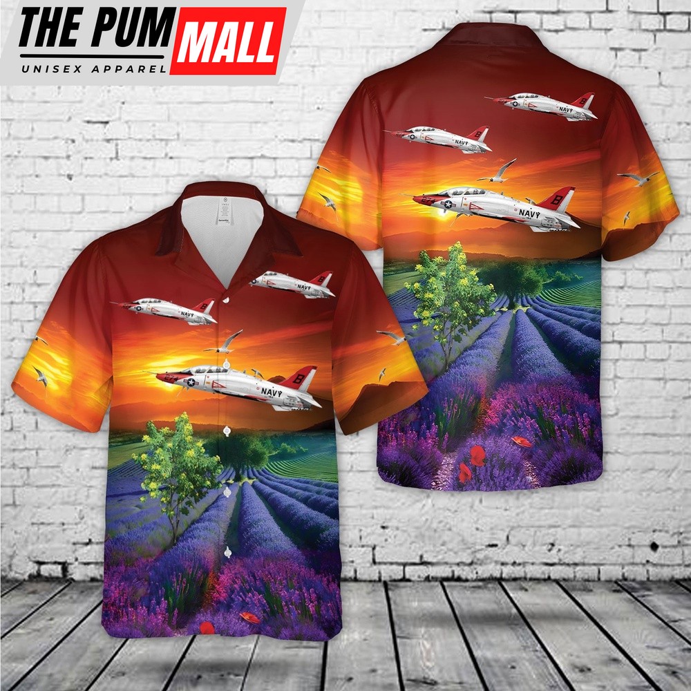 Us Navy Hawaiian Shirt, US Navy T-45C Goshawk Training Air Wing TWO (TW-2) Hawaiian Shirt, Military Hawaiian Shirt