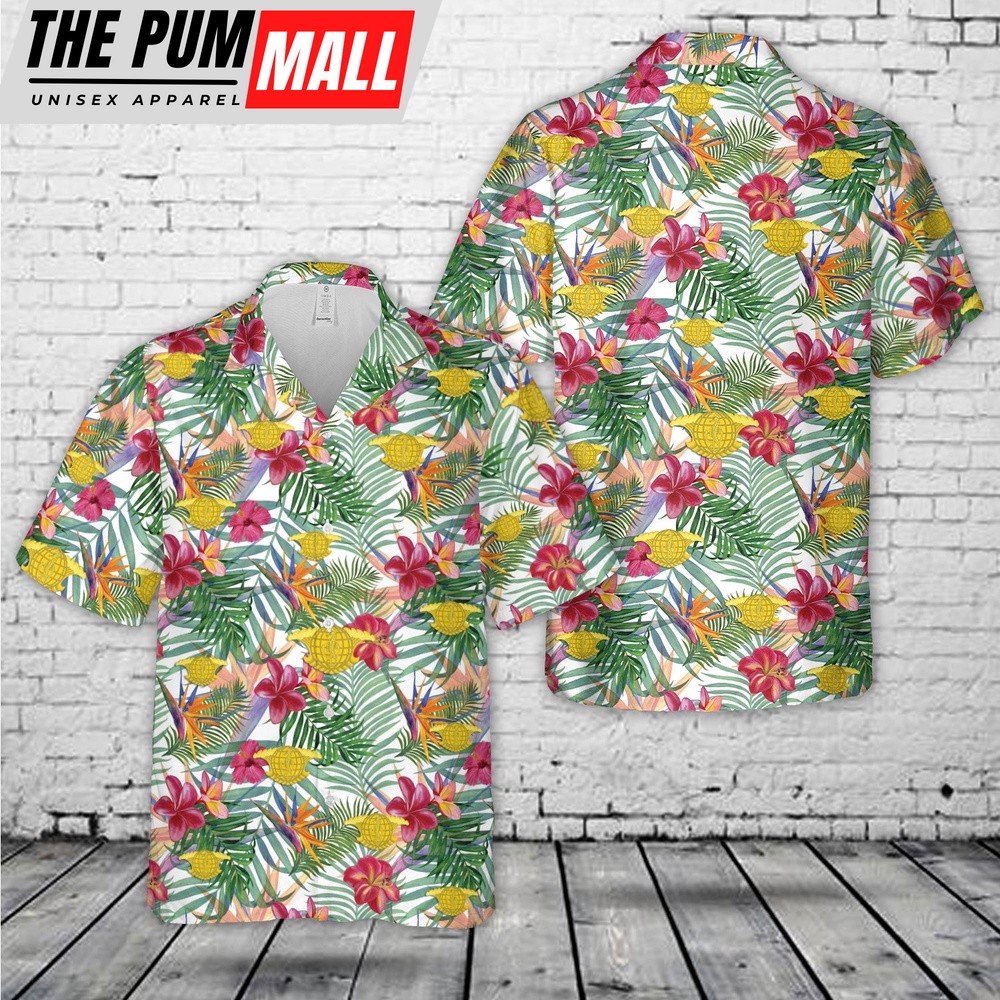 Us Navy Hawaiian Shirt, US Navy Undersea Surveillance Hawaiian Shirt, Military Hawaiian Shirt