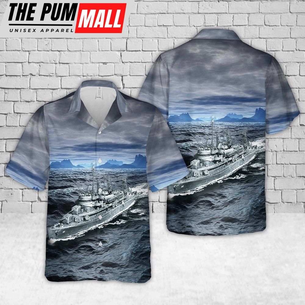 Us Navy Hawaiian Shirt, US Navy USS Absecon (AVP-23) Hawaiian Shirt, Military Hawaiian Shirt