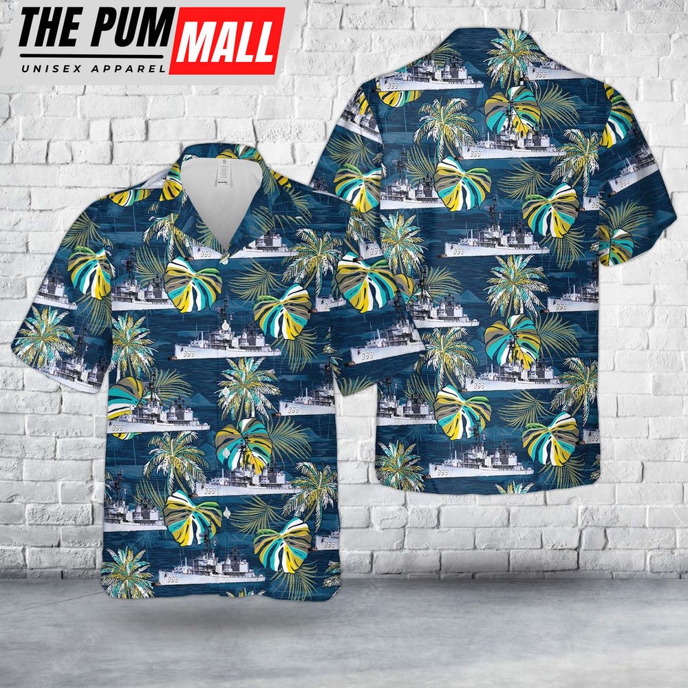Us Navy Hawaiian Shirt, US Navy USS Arnold J. Isbell (DD-869) Hawaiian Shirt, Military Hawaiian Shirt