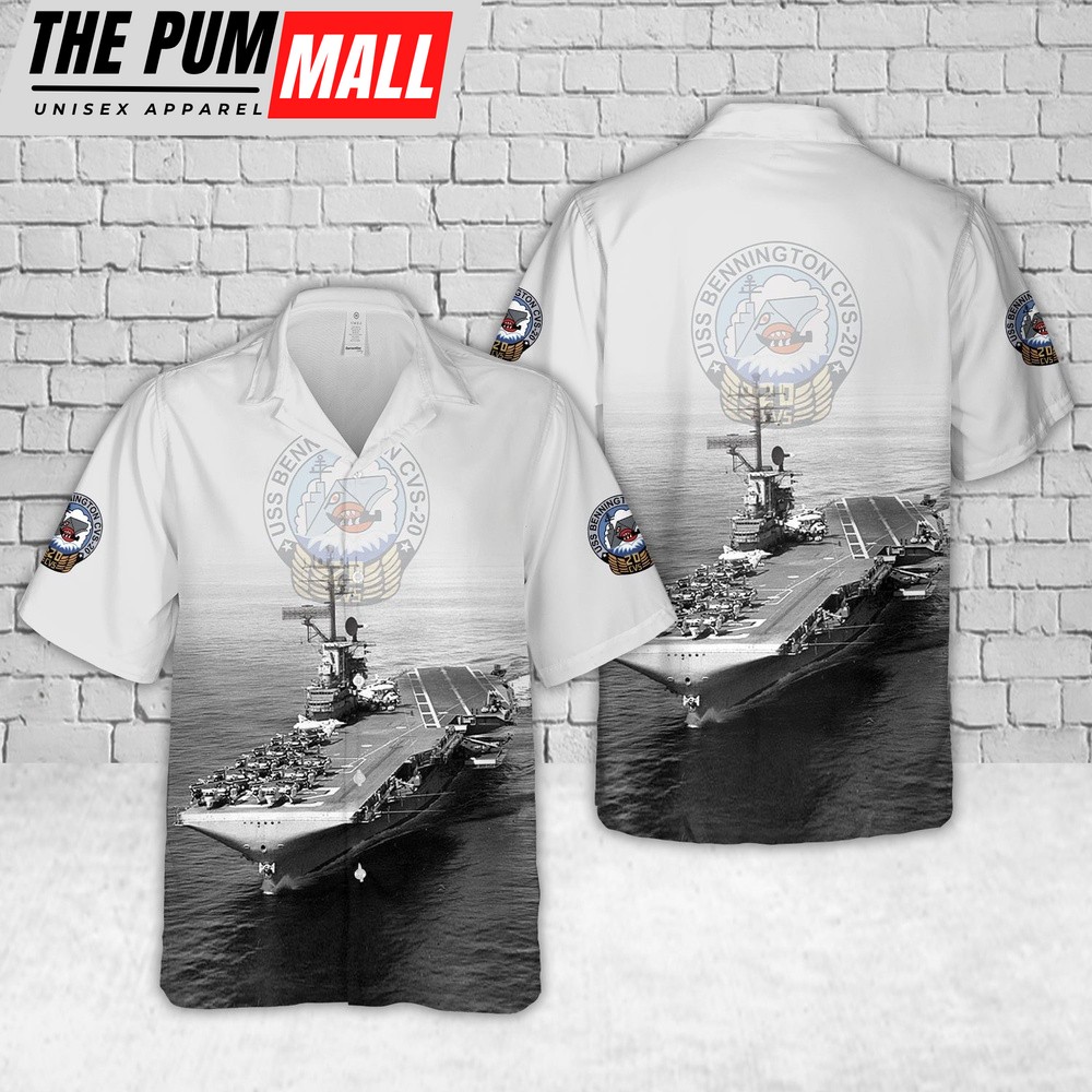 Us Navy Hawaiian Shirt, US Navy USS Bennington (CVCVACVS-20) Hawaiian Shirt, Military Hawaiian Shirt
