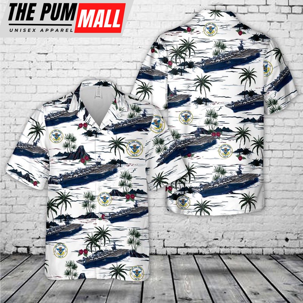 Us Navy Hawaiian Shirt, US Navy USS Carl Vinson (CVN-70) Hawaiian Shirt, Military Hawaiian Shirt