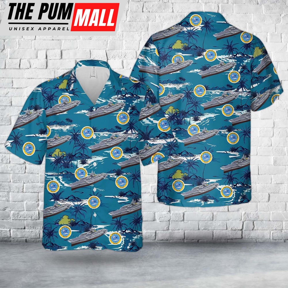 Us Navy Hawaiian Shirt, US Navy USS Constellation (CV-64) Hawaiian Shirt, Military Hawaiian Shirt