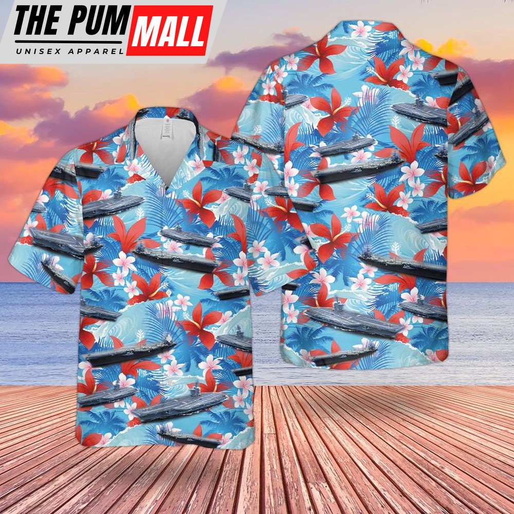 Us Navy Hawaiian Shirt, US Navy USS (CVN-72) Hawaiian Shirt, Military Hawaiian Shirt