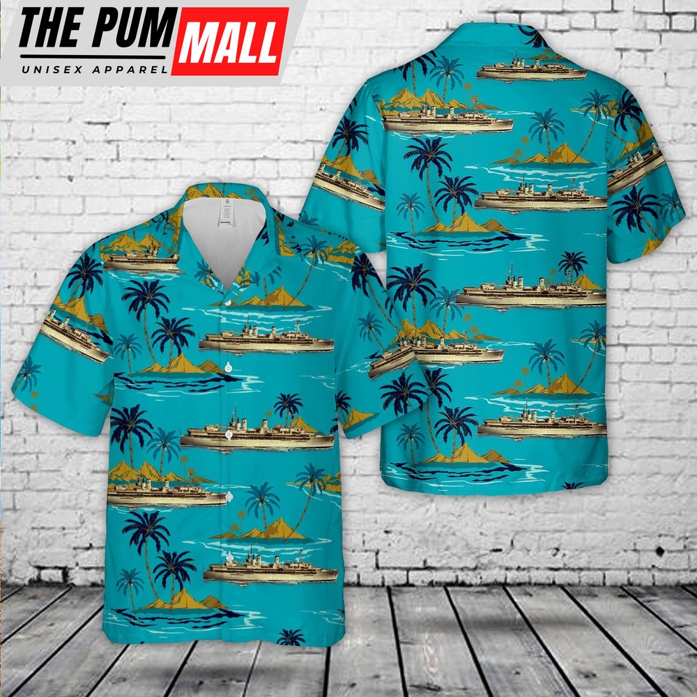 Us Navy Hawaiian Shirt, US Navy USS Dixie (AD-14) Hawaiian Shirt, Military Hawaiian Shirt