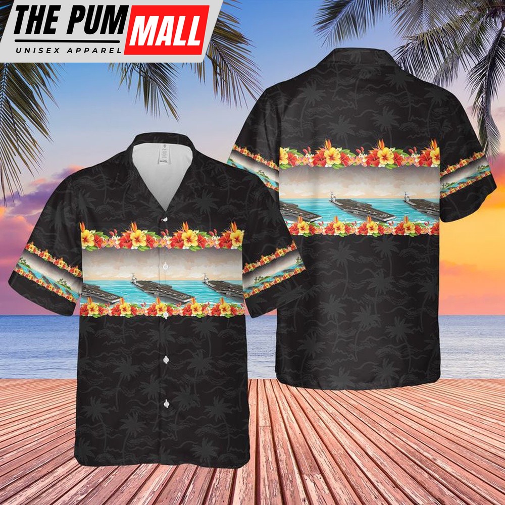 Us Navy Hawaiian Shirt, US Navy USS Enterprise (CVN-80) Hawaiian Shirt, Military Hawaiian Shirt
