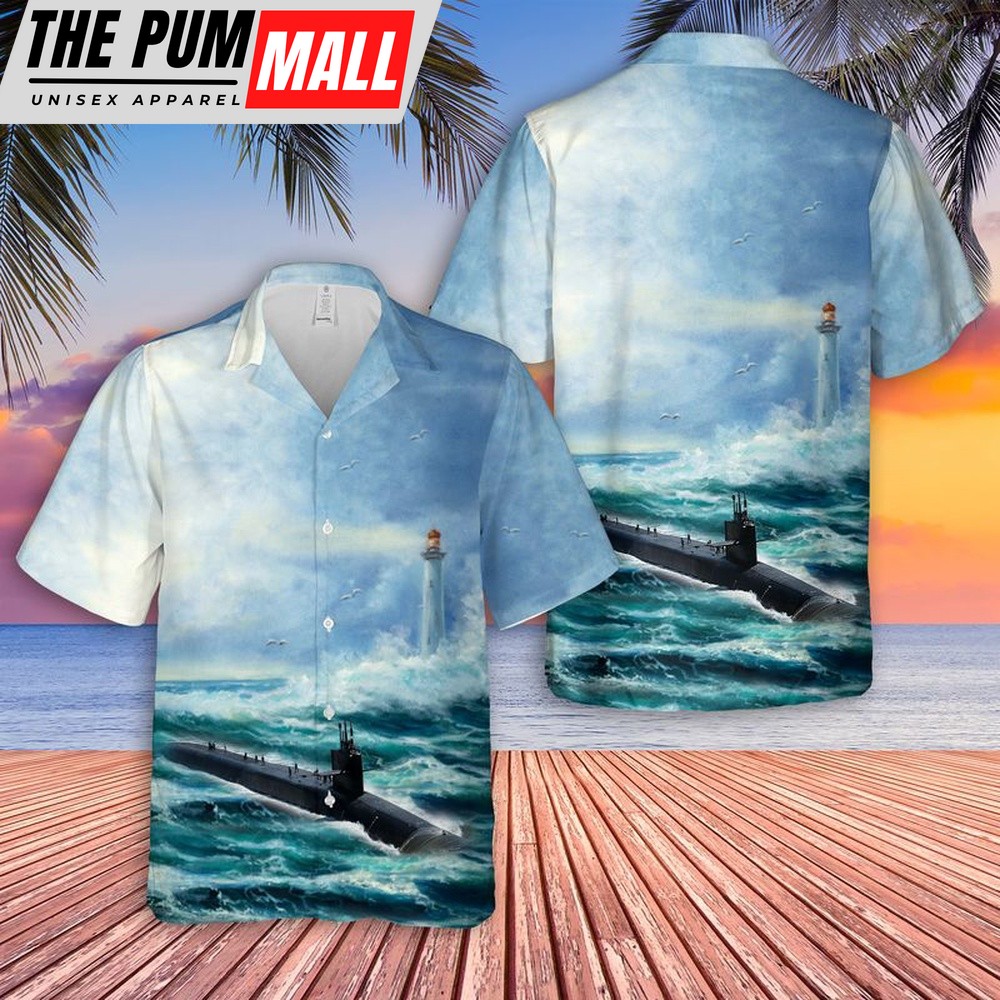 Us Navy Hawaiian Shirt, US Navy USS Florida (SSGN-728) Hawaiian Shirt, Military Hawaiian Shirt