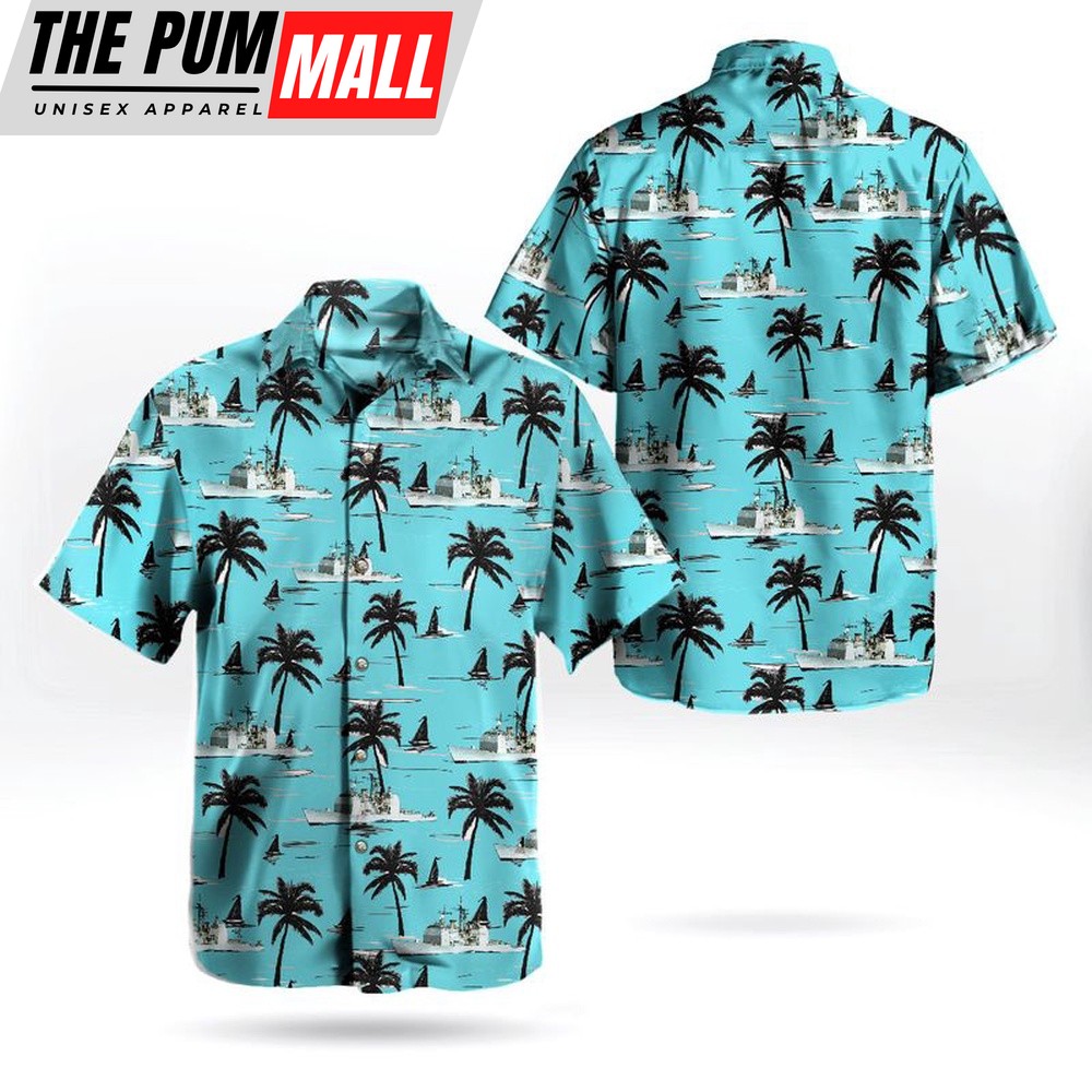 Us Navy Hawaiian Shirt, US Navy USS Gettysburg CG-64 Cruiser Hawaiian Shirt, Military Hawaiian Shirt