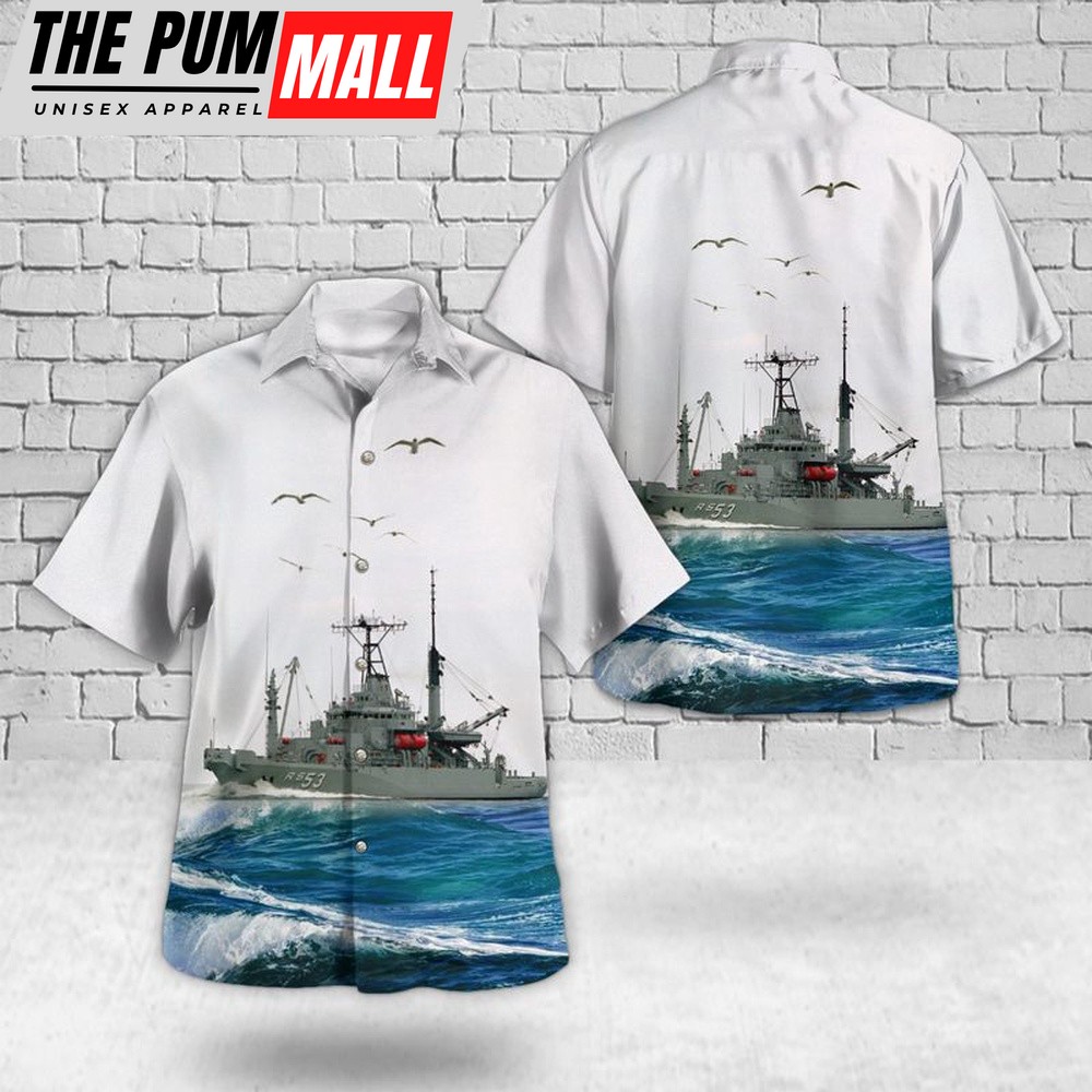 Us Navy Hawaiian Shirt, US Navy USS Grapple (ARS-53) Safeguard-class Rescue And Salvage Ship Hawaiian Shirt, Military Hawaiian Shirt