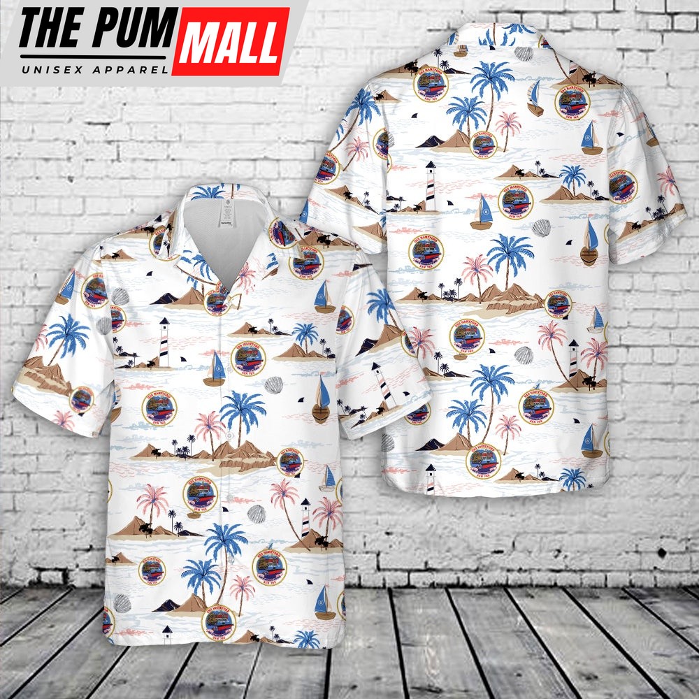 Us Navy Hawaiian Shirt, US Navy USS Hartford (SSN-768) Hawaiian Shirt, Military Hawaiian Shirt