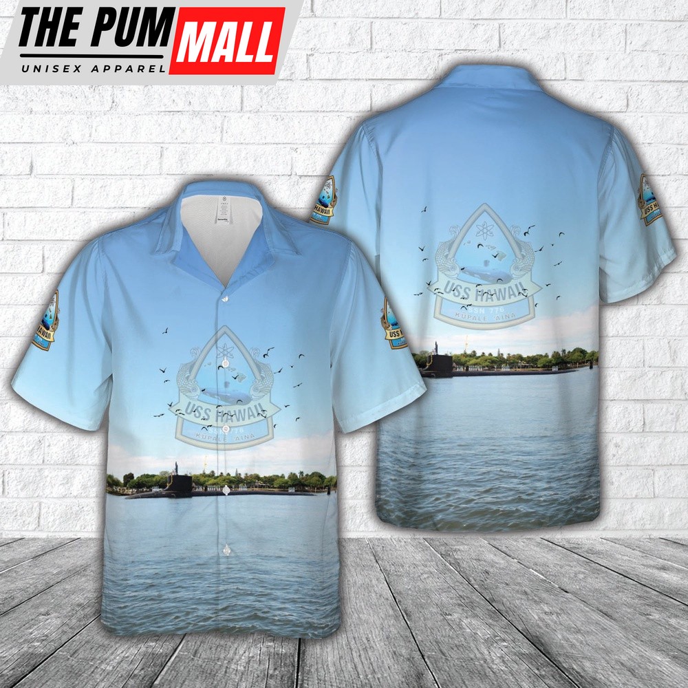 Us Navy Hawaiian Shirt, US Navy USS Hawaii (SSN-776) Hawaiian Shirt, Military Hawaiian Shirt