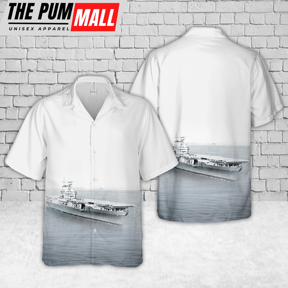 Us Navy Hawaiian Shirt, US Navy USS Hornet (CV-8) Yorktown-class aircraft carrier Hawaiian Shirt, Military Hawaiian Shirt