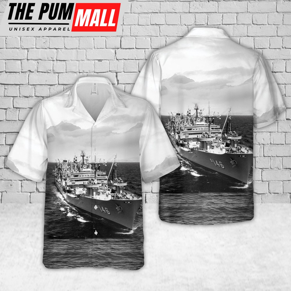 Us Navy Hawaiian Shirt, US Navy USS Kawishiwi (AO-146) Hawaiian Shirt, Military Hawaiian Shirt