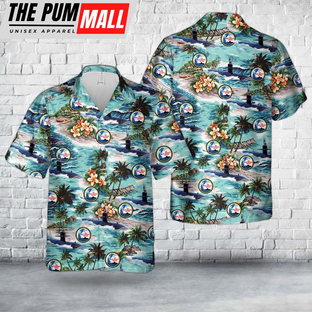 Us Navy Hawaiian Shirt, US Navy USS Los Angeles (SSN-688) Hawaiian Shirt, Military Hawaiian Shirt