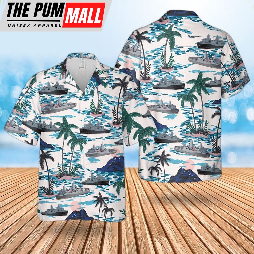 Us Navy Hawaiian Shirt, US Navy USS New York (LPD-21) Hawaiian Shirt, Military Hawaiian Shirt