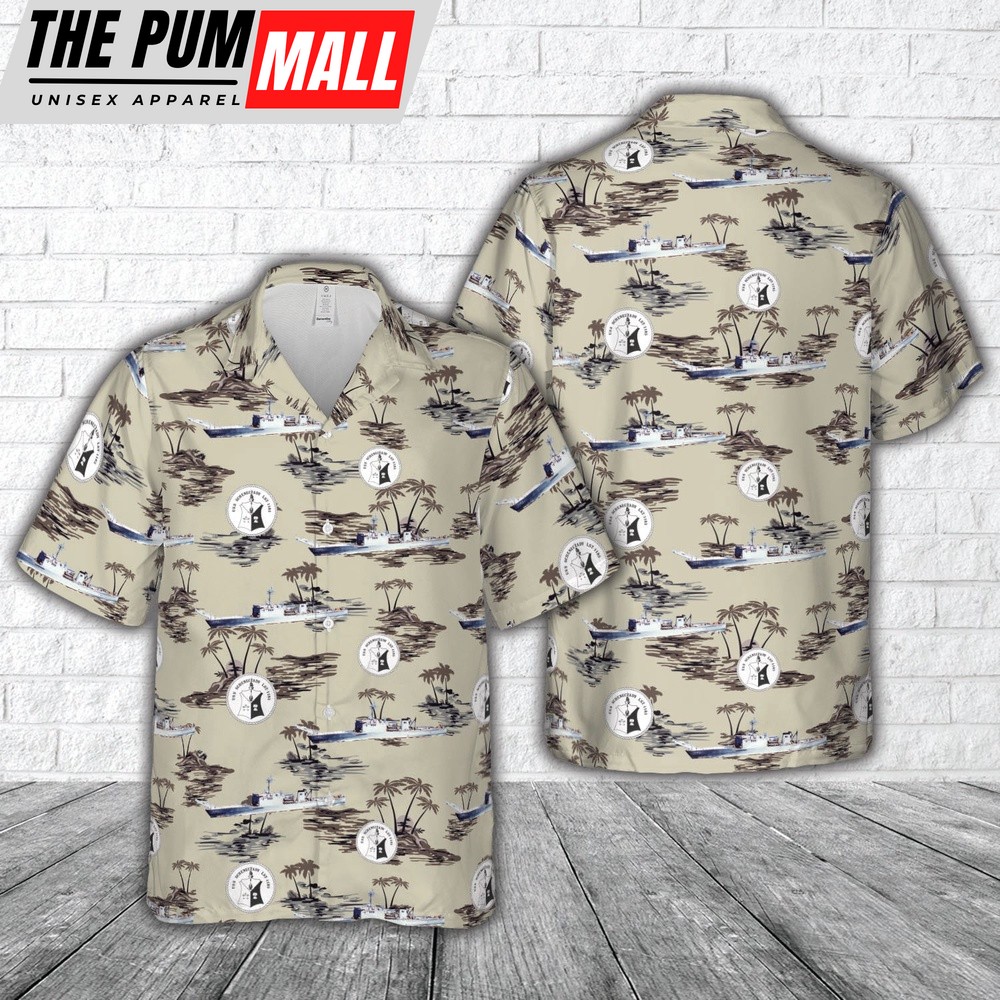 Us Navy Hawaiian Shirt, US Navy USS Schenectady (LST-1185) Hawaiian Shirt, Military Hawaiian Shirt