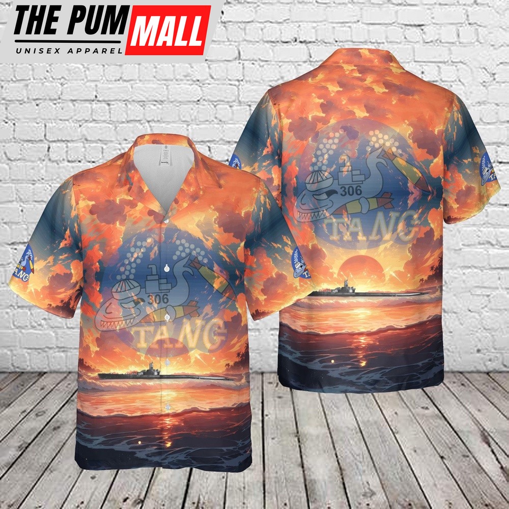 Us Navy Hawaiian Shirt, US Navy USS Tang (SS-306) Balao-class submarine In WWII Hawaiian Shirt, Military Hawaiian Shirt