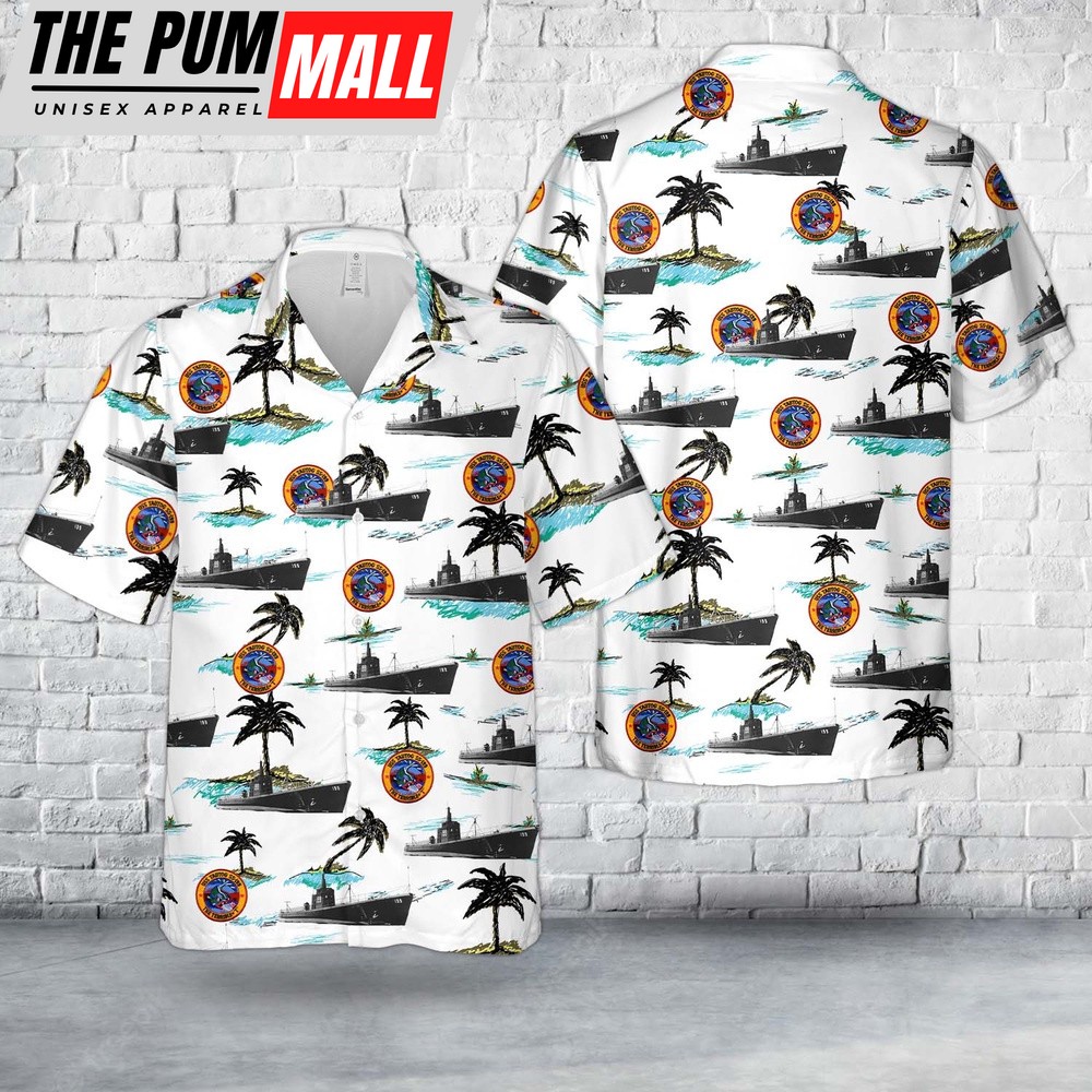 Us Navy Hawaiian Shirt, US Navy USS Tautog (SS-199) Tambor-class Submarine In WWII Hawaiian Shirt, Military Hawaiian Shirt