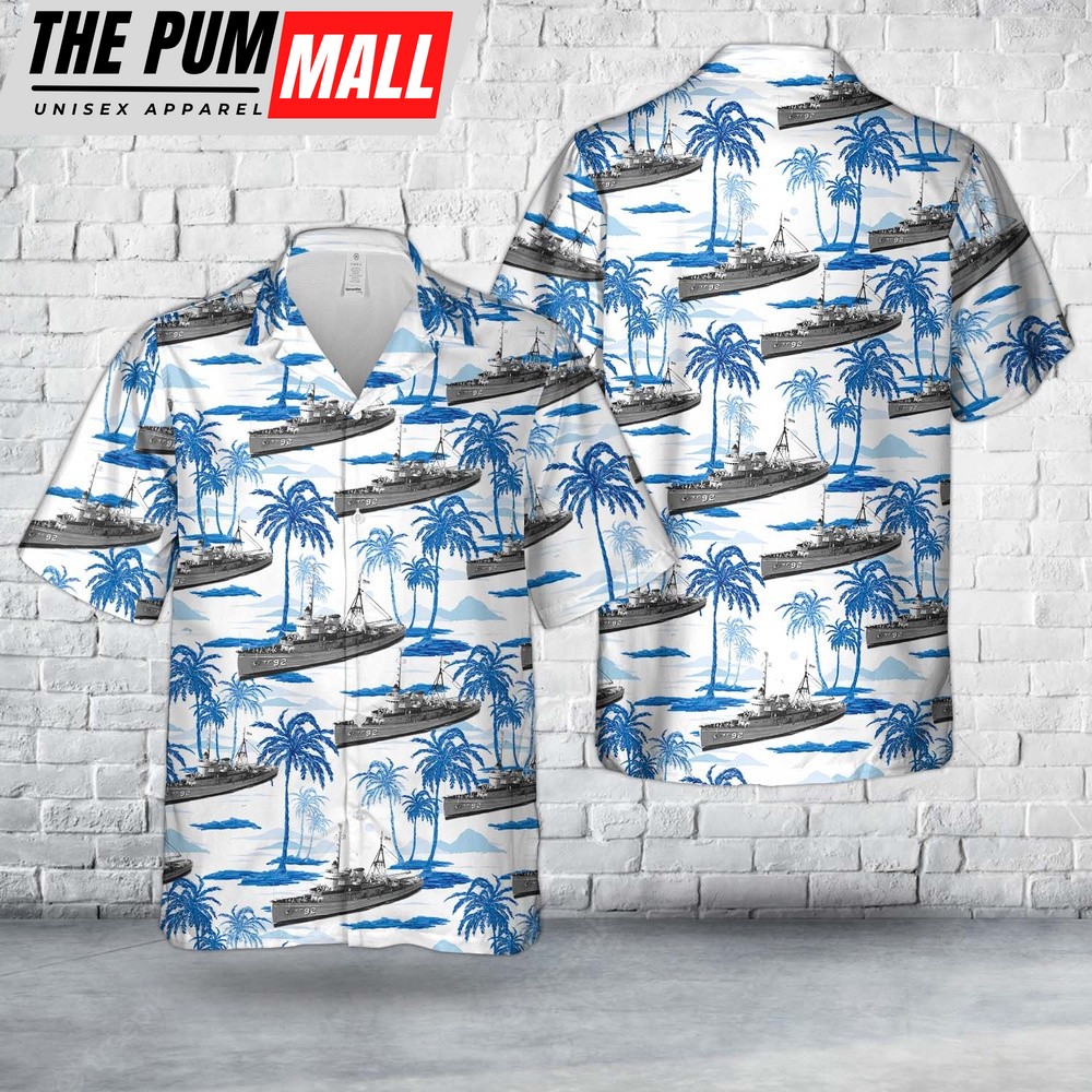 Us Navy Hawaiian Shirt, US Navy USS Tawasa (ATF-92) Hawaiian Shirt, Military Hawaiian Shirt