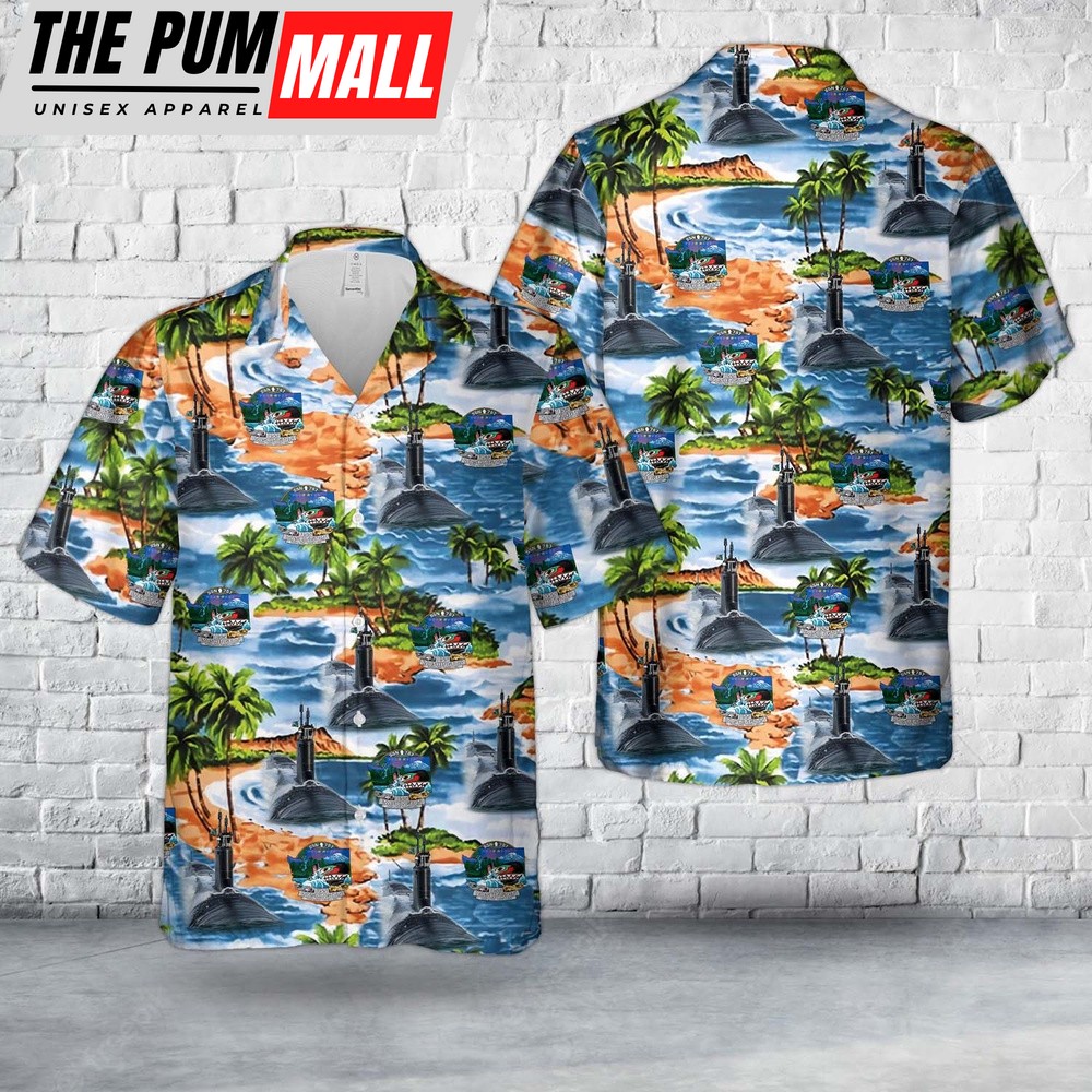 Us Navy Hawaiian Shirt, US Navy USS Washington (SSN-787) Hawaiian Shirt, Military Hawaiian Shirt