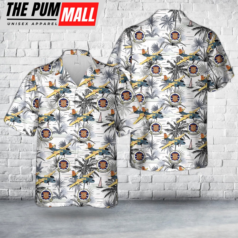 Us Navy Hawaiian Shirt, US Navy VC-5 Checkertails (1971) S-2 Tracker Hawaiian Shirt, Military Hawaiian Shirt