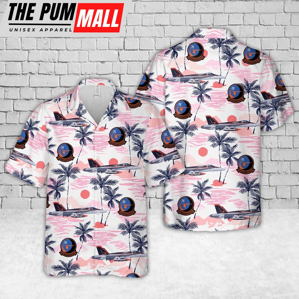 Us Navy Hawaiian Shirt, US Navy VFA-94 Mighty Shrikes FA-18F Super Hornet Hawaiian Shirt, Military Hawaiian Shirt