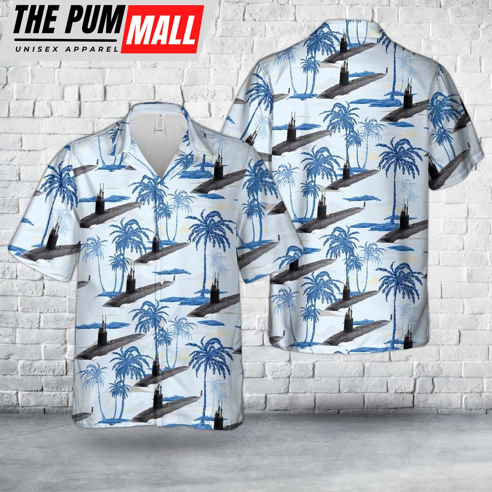 Us Navy Hawaiian Shirt, US Navy Virginia-class submarine Hawaiian Shirt, Military Hawaiian Shirt