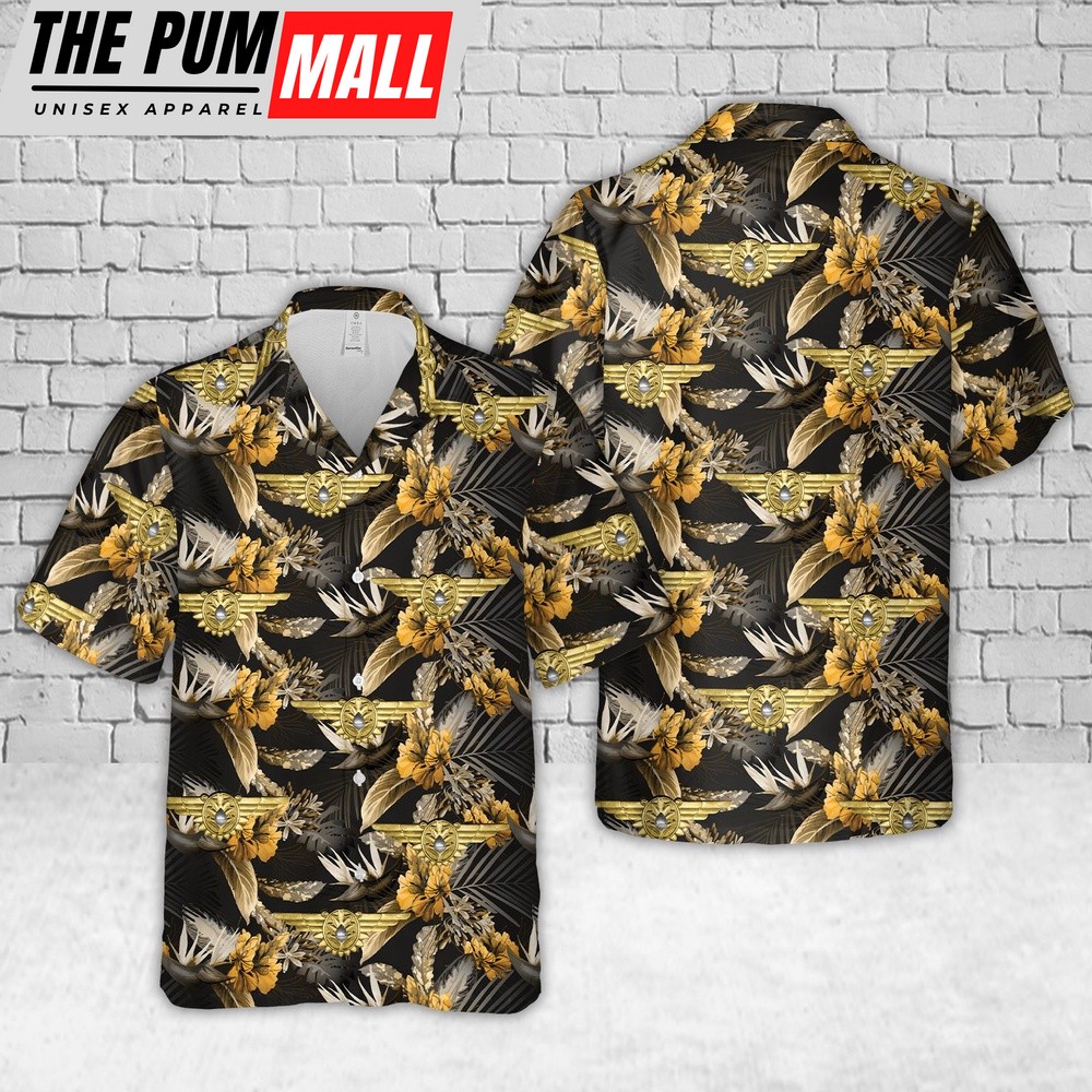 Us Navy Hawaiian Shirt, US Navy WWII Naval Flight Surgeon Insignia Hawaiian Shirt, Military Hawaiian Shirt