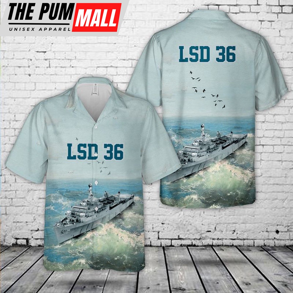 Us Navy Hawaiian Shirt, USS Anchorage (LSD 36) U.S Navy Ship Reunions Hawaiian Shirt, Military Hawaiian Shirt