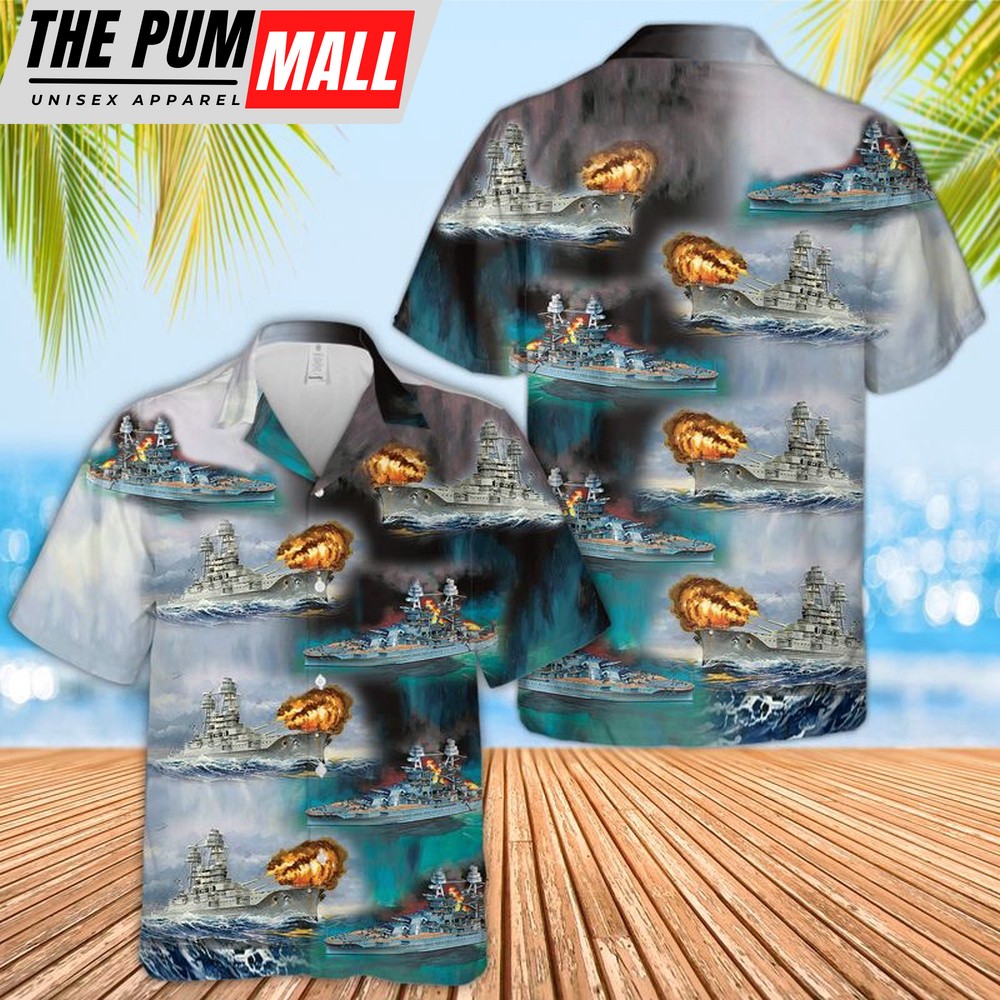 Us Navy Hawaiian Shirt, U.S.S. Arizona BB-39 Hawaiian Shirt, Military Hawaiian Shirt