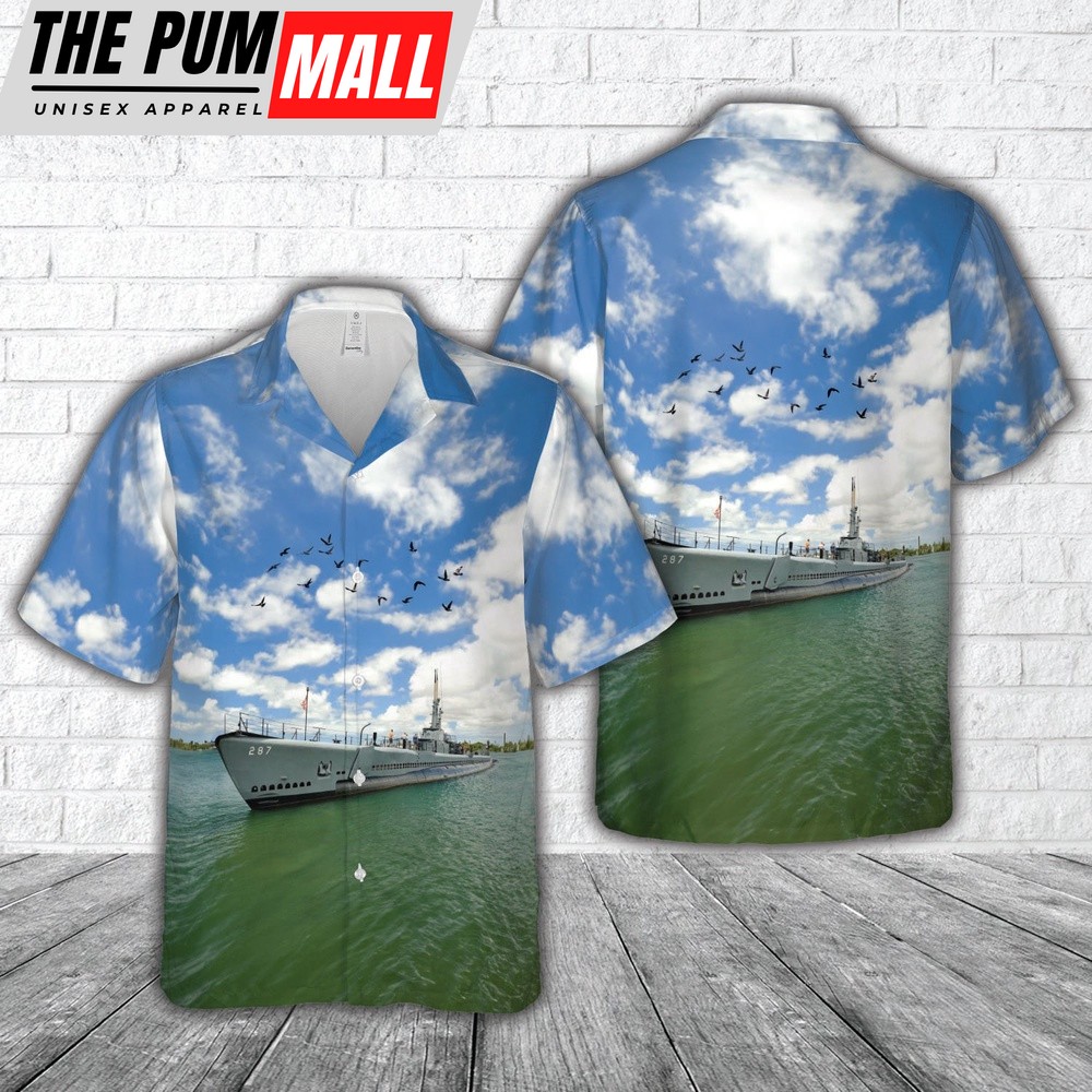 Us Navy Hawaiian Shirt, USS Balao US Navy WWII Hawaiian Shirt, Military Hawaiian Shirt