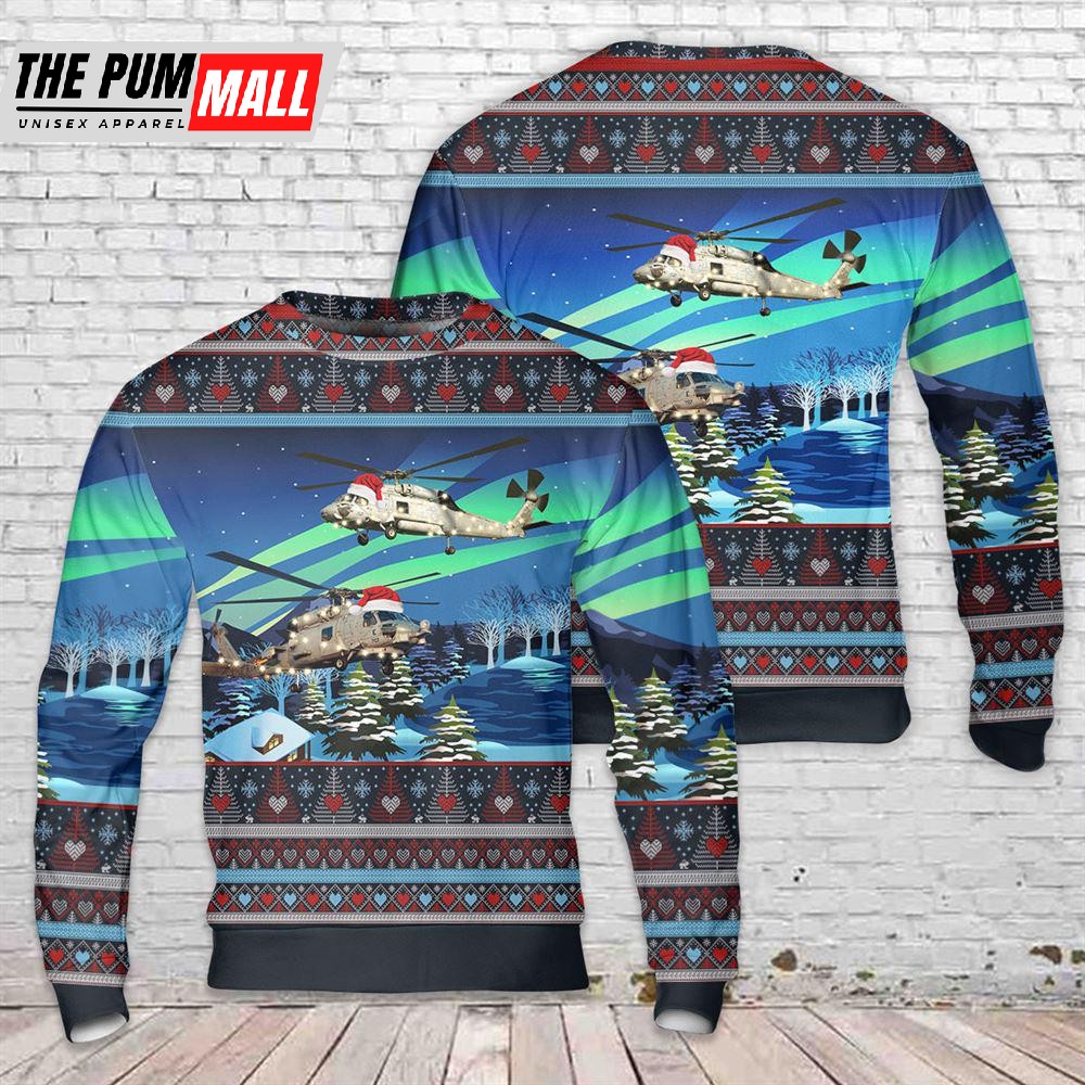 US Navy MH-60 Seahawk Christmas Sweater Gift For Christmas