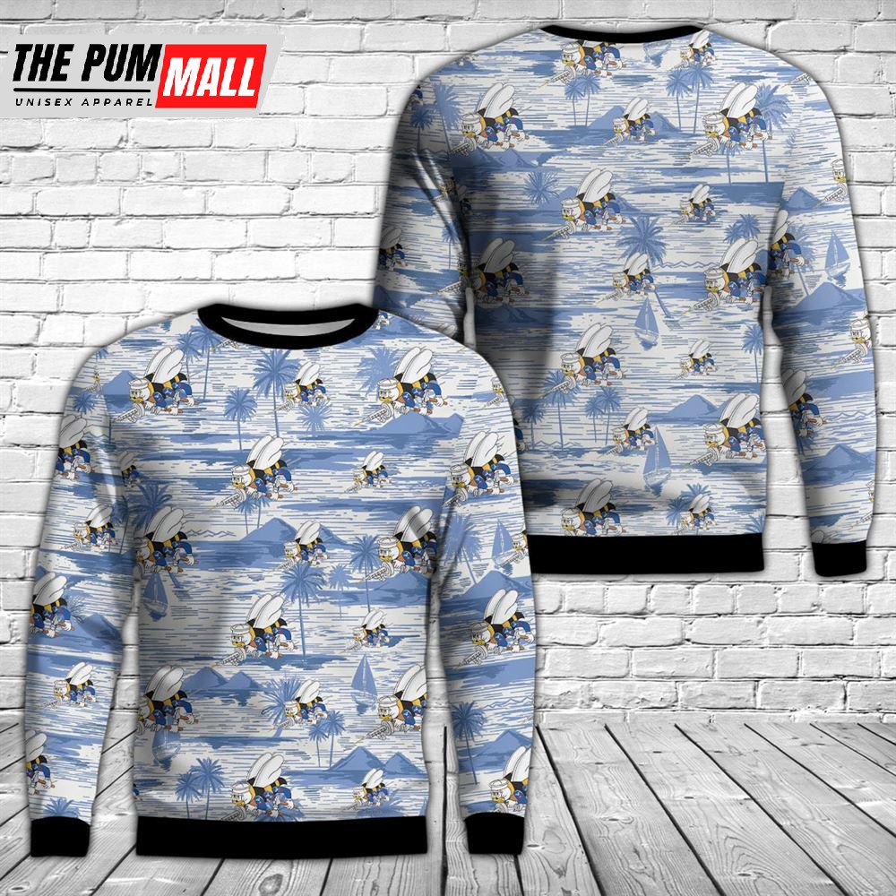 US Navy SEABEES Naval Construction Force (NCF) Christmas Sweater Gift For Christmas