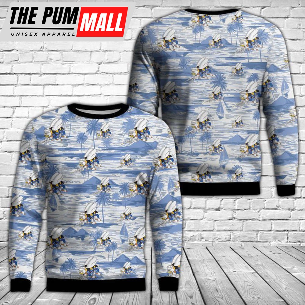 US Navy SEABEES Naval Construction Force (NCF) Christmas Sweater Gift For Christmas